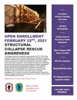 Structural Collapse Rescue Awareness - Virtual Open Enrollment
